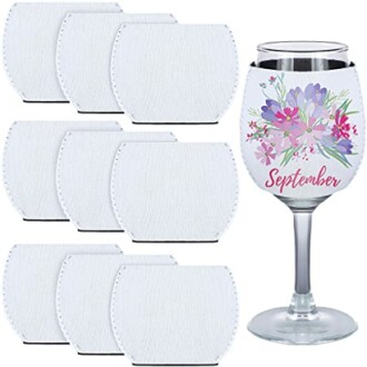 Patelai Sublimation Blank Wine Glass Sleeve