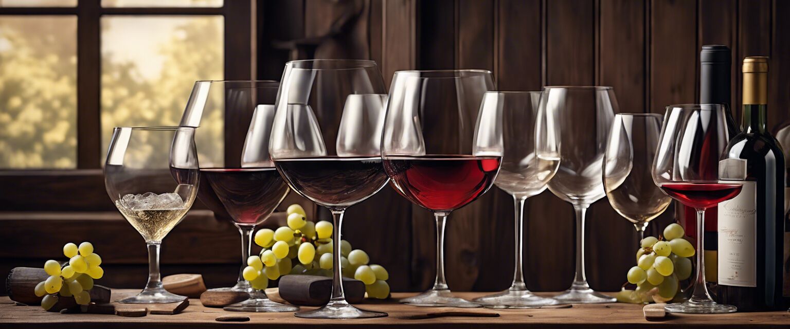 Collection of wine glasses