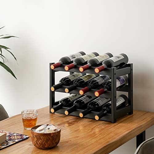 VA Smya Bamboo Wine Rack